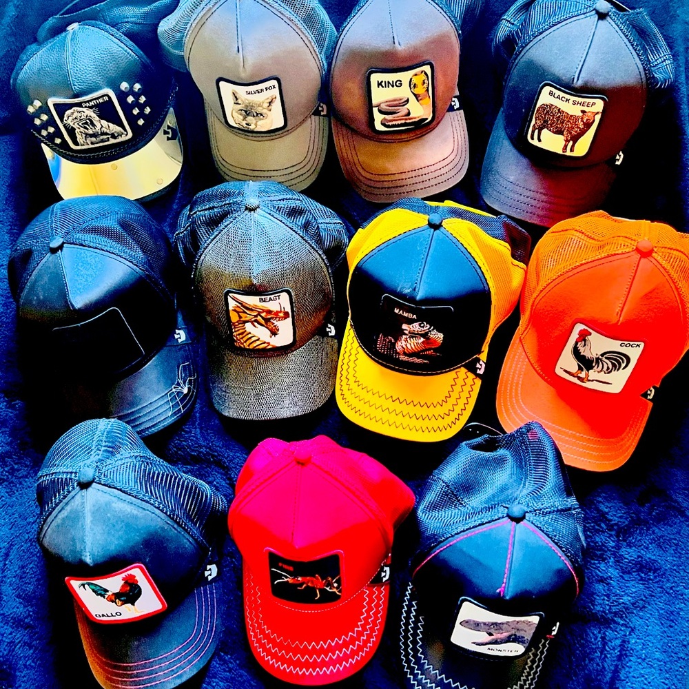 Trucker hats, flat bills, snapbacks, bougie hats, cowboy hats...
